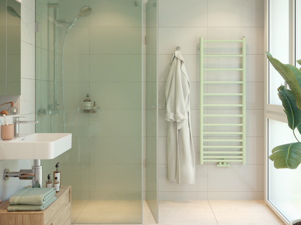Rendering Zehnder Klaro Spa Decorative radiator Front view