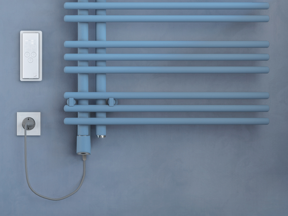 Rendering Zehnder Yucca Asym Decorative radiator Front view