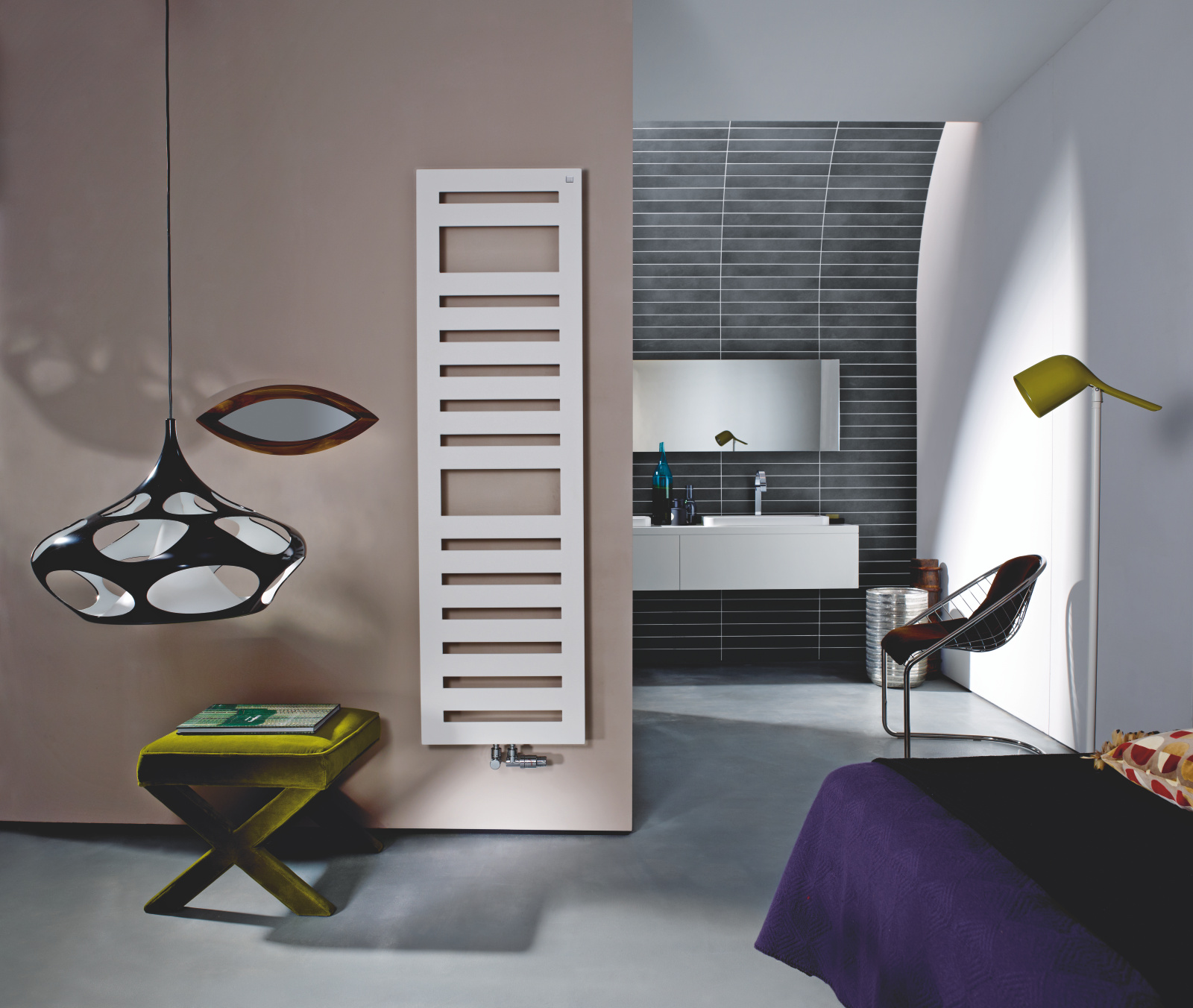 Rendering Zehnder Metropolitan Spa Decorative radiator Front view