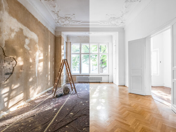 Częściowy remont domu, skupiający się na konkretnych pomieszczeniach i instalacjach