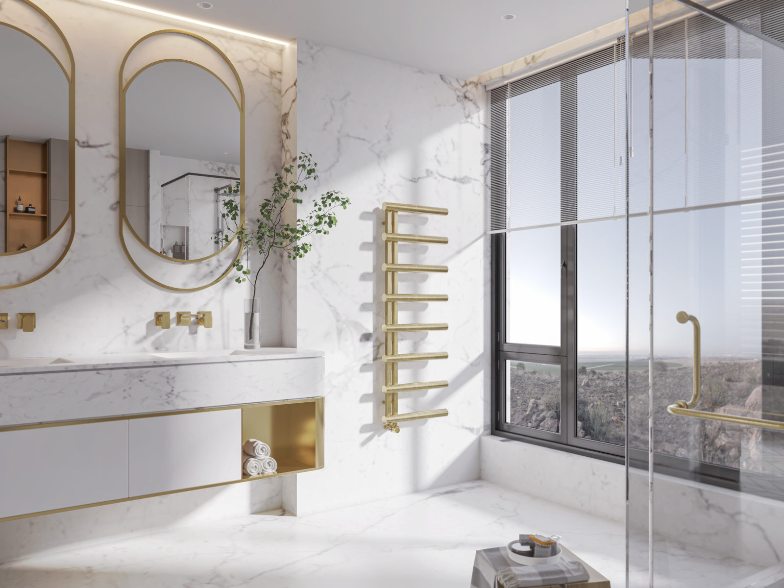 Rendering Zehnder Chime Decorative radiator 
