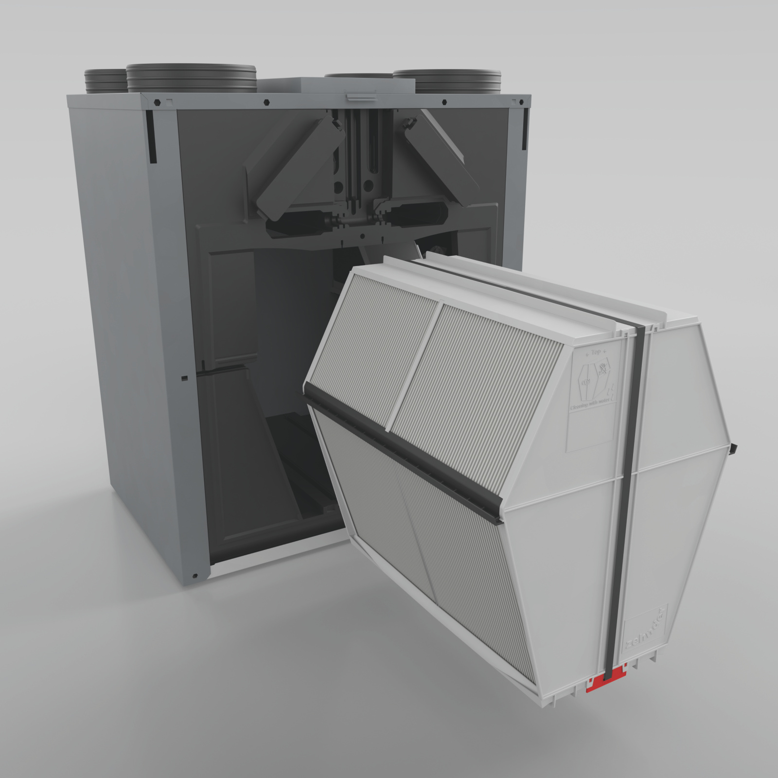 Cut-Out Zehnder Enthalpie Exchanger for ComfoAir Comfortable indoor ventilation 