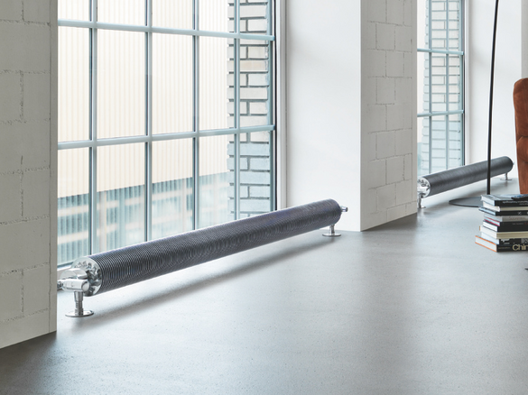 Rendering Flow Form Decorative radiator Side view