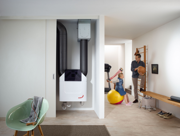 Rendering Zehnder ComfoPipe Plus Comfortable indoor ventilation