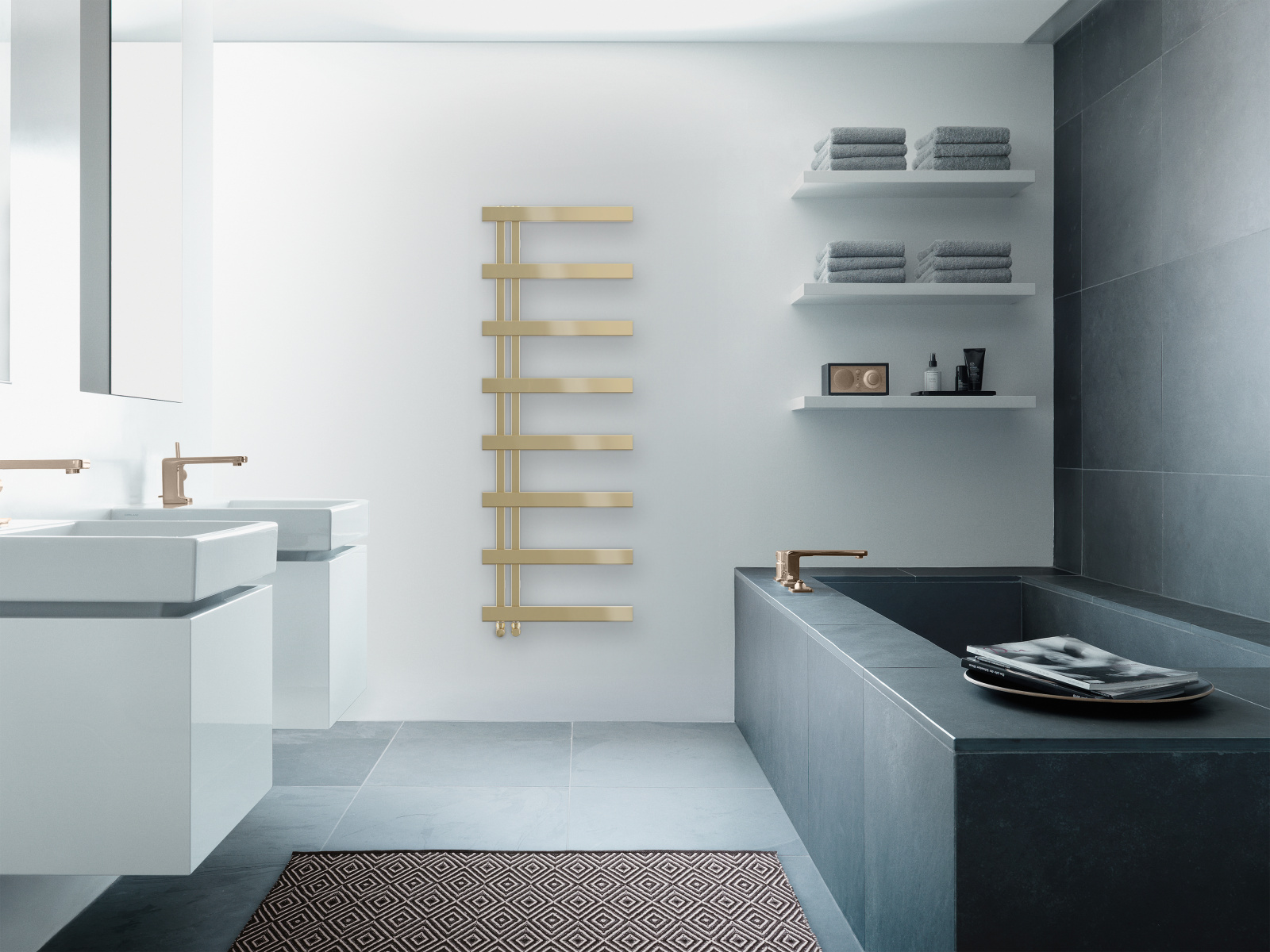 Rendering Zehnder Alban Decorative radiator Front view