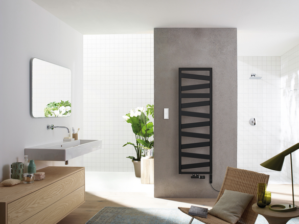 Rendering Zehnder Ribbon Decorative radiator Front view