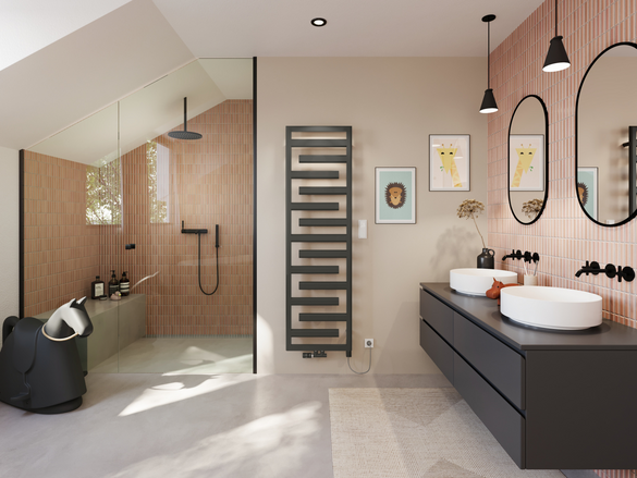 Rendering Zehnder Tetris Decorative radiator 